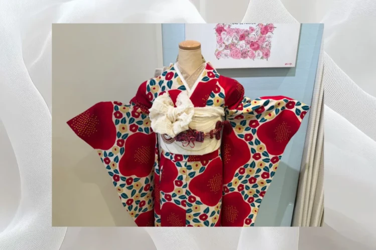 TAKAZEN堺店スタッフおすすめレトロ(安カワ)振袖の上半身コーディネート紹介