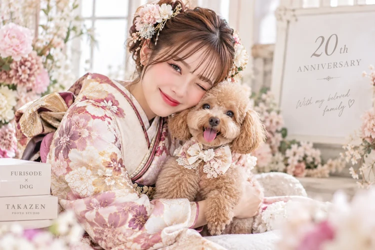 犬と前撮りできるフォトスタジオ