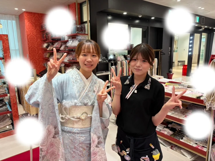 成人式　卒業式　TAKAZEN 振袖レンタル　写真プラン　水色振袖