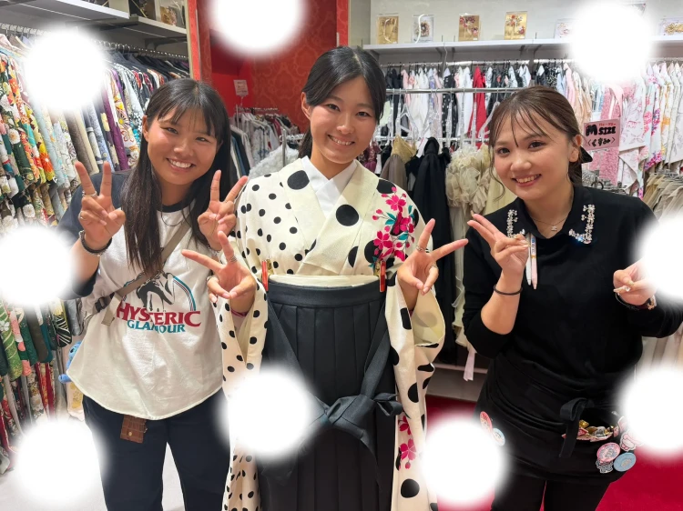 2027年卒業式袴レンタルしたお嬢様