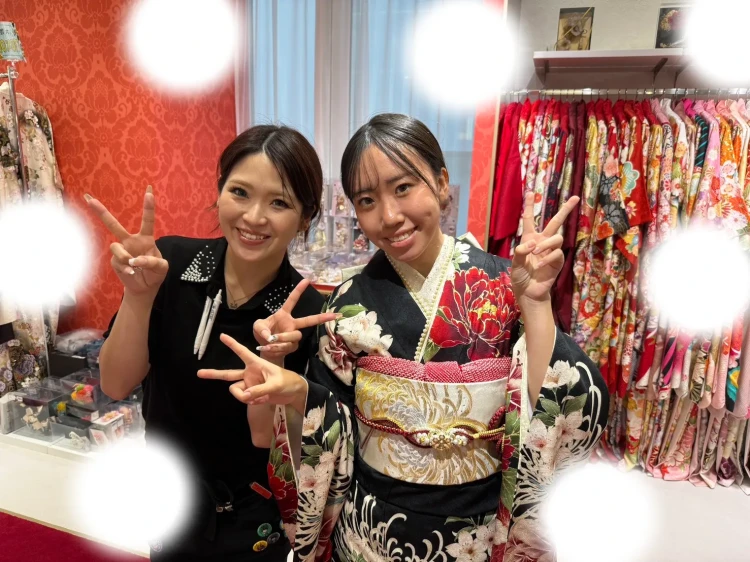 成人式のお振袖レンタルしたお嬢様