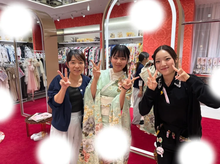 成人式　前撮り　梅田　振袖レンタル　袴レンタル　家族写真　前撮り撮影会