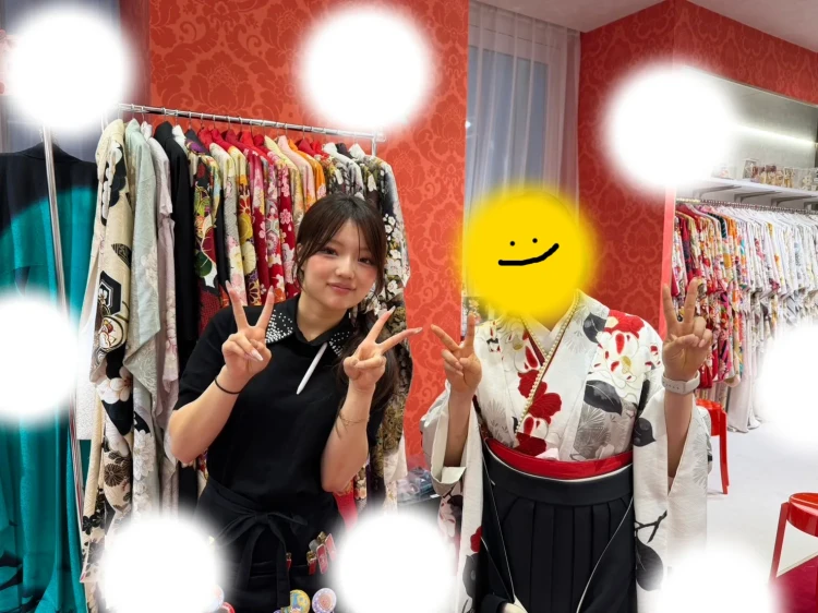 成人式　前撮り　梅田　袴　くすみカラー　かわいい　イマドキ　淡色　古典　タカゼン　撮影