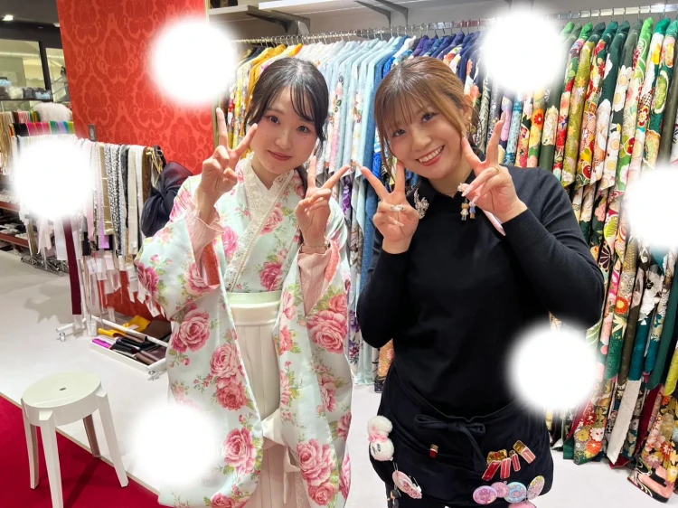 成人式　卒業式　TAKAZEN 袴レンタル　リズリサ　かわいい系袴　白系袴　