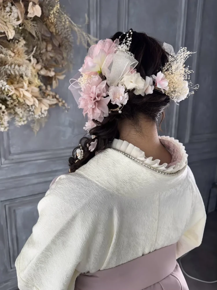 成人式 前撮り 梅田 前撮りヘア ヘアアレンジ