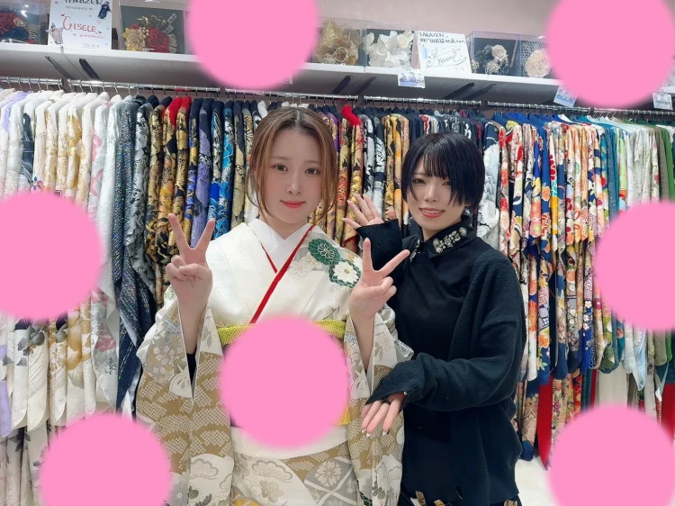 お出かけプランで白地古典振袖姫ちゃんご紹介