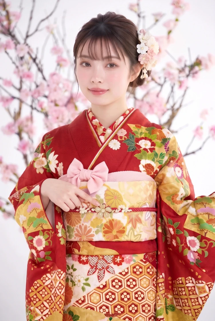 ママ振袖アレンジ帯締め