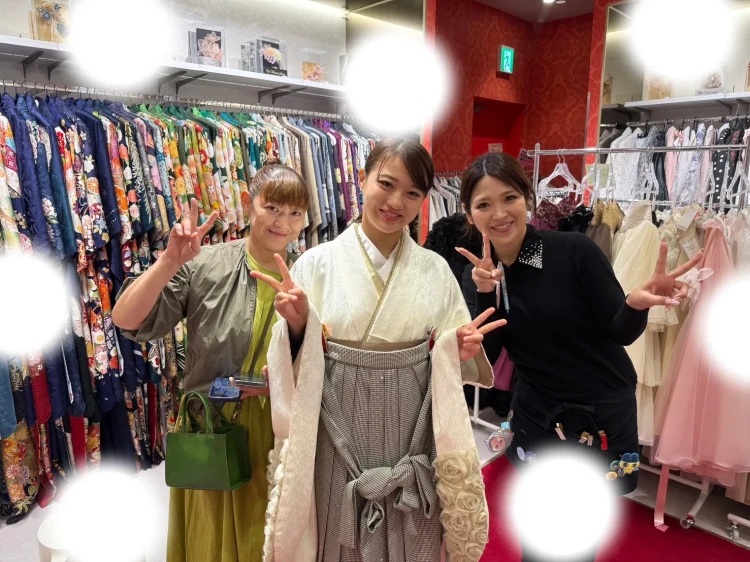 2027年卒業式袴レンタルしたお嬢様