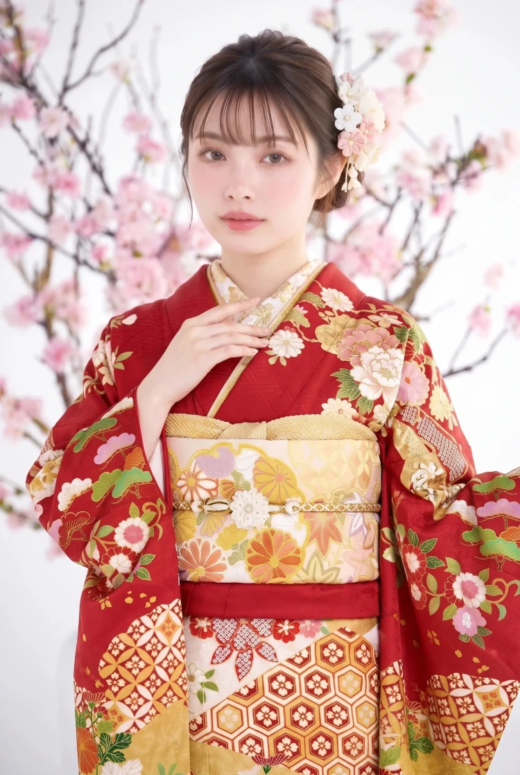 ママ振袖アレンジ重ね衿