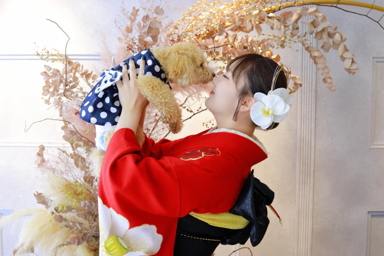 愛犬と残せる自然なお写真