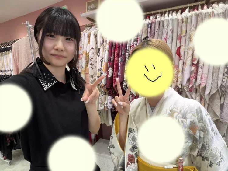 TAKAZEN姫路店のからし色袴コーデのお嬢様