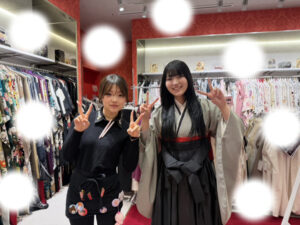 成人式　卒業式　TAKAZEN 袴レンタル　千鳥柄　袴