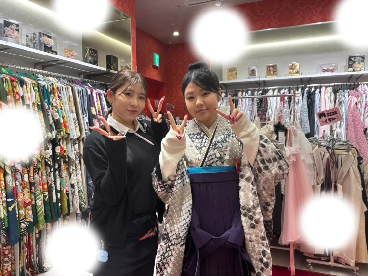 2027年卒業式袴レンタルしたお嬢様