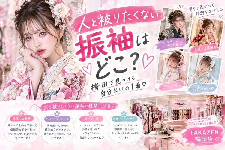 人と被りたくない振袖はどこ?♡ 周りと差がつく特別な1着を見つけよう!✨