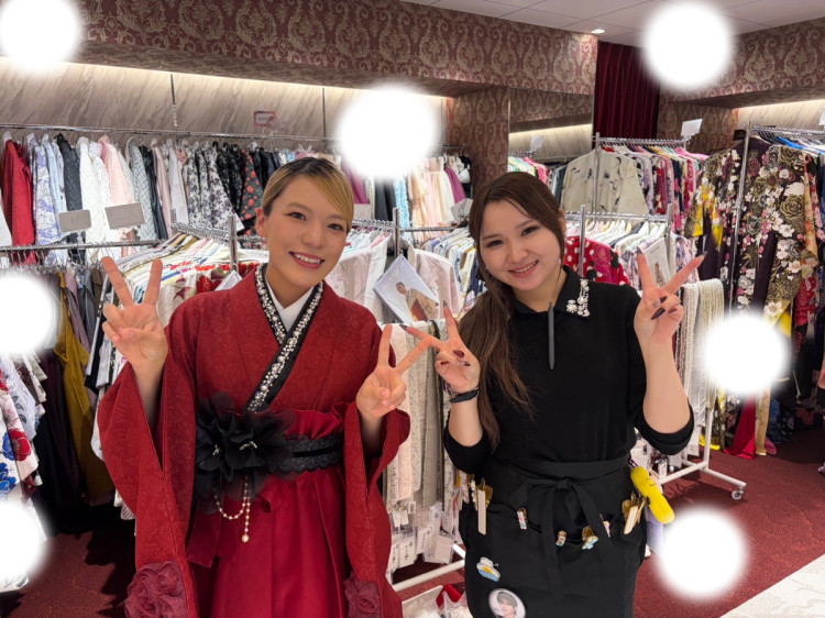 🌹ヘップバーンシリーズの赤いドレス袴姫ちゃんのご紹介🌹