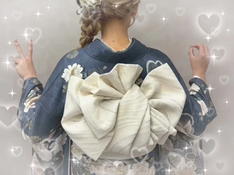 TAKAZEN奈良店のお客様の帯結びアレンジ