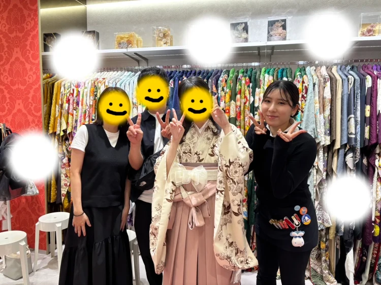 成人式　卒業式　TAKAZEN 袴レンタル　かわいい系袴　ピンク色袴