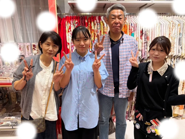 古典柄　袴　卒業式　TAKAZEN 袴レンタル