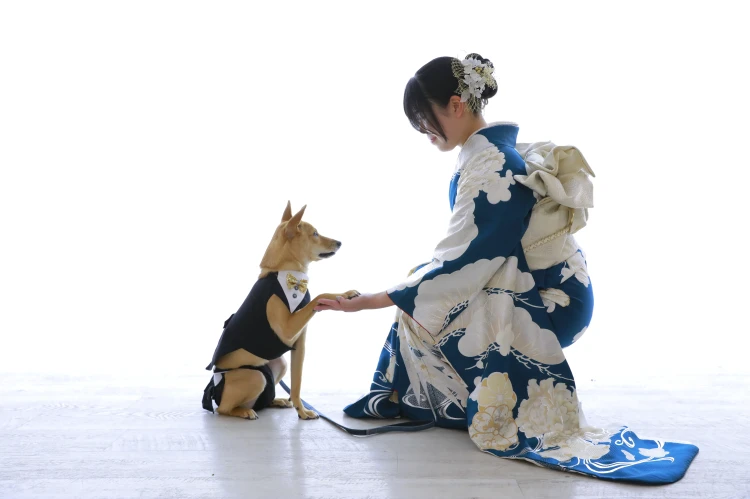 愛犬と残せる自然なお写真