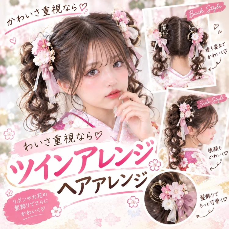 ツインヘアアレンジ