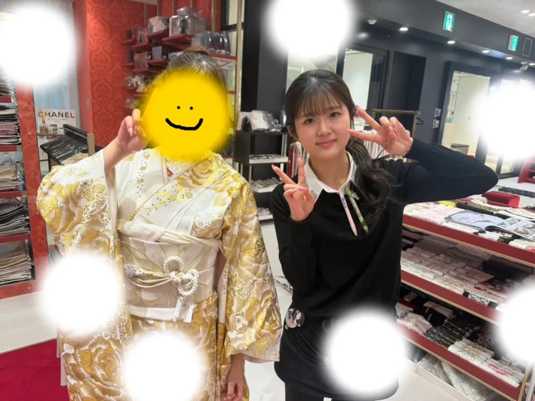 ♡15日 TAKAZENオリジナルのキラキラかわいいお振袖2028年姫ちゃん♡
